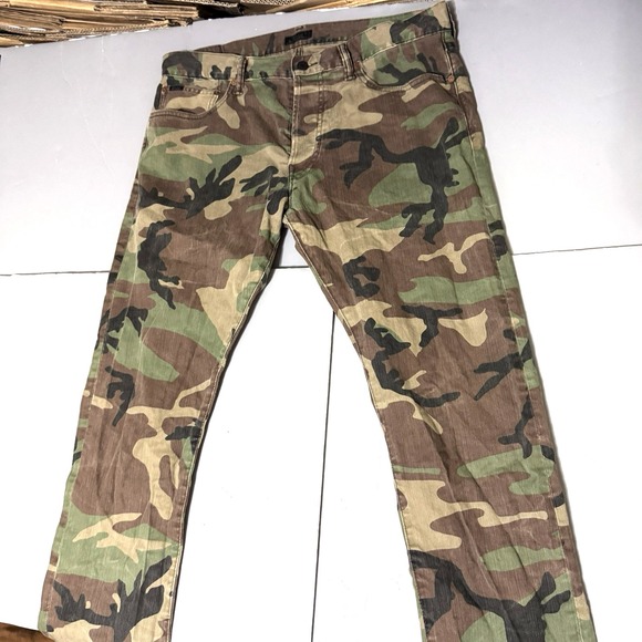 Polo Ralph Lauren Other - Polo Ralph Lauren Varick Slim Straight Jeans Camo Camouflage 36 32 Button Fly